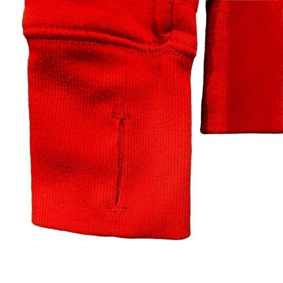 Two Gear Bright Red Long Sleeve Layering Sweatshirt with Thumb Holes Women’s Sma - Picture 5 of 6